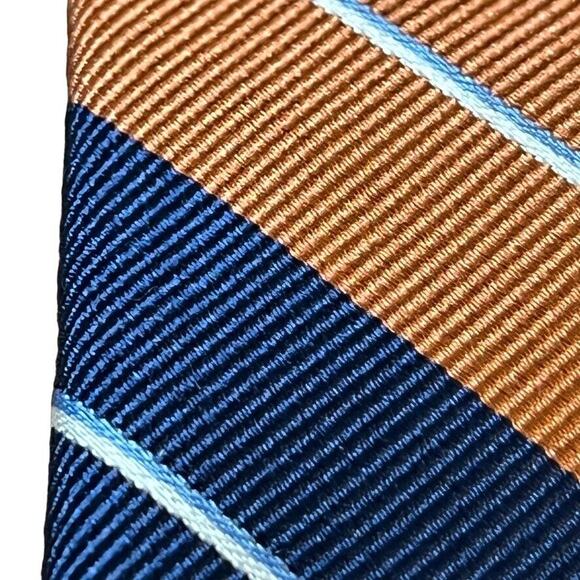 Jos A Bank Joseph Mens Traveler Stain Resistant Diagonol Stripe Necktie Tie Silk - Picture 7 of 16